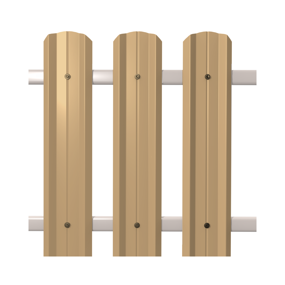 Штакетник М-Профиль широкий фигурный SOKROF (Стандарт) 1014*104*