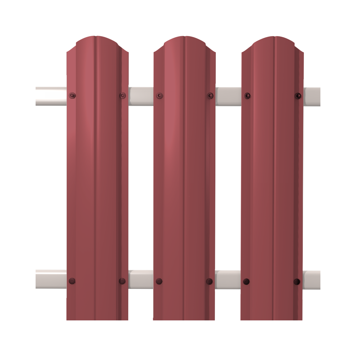 Штакетник круглый SOKROF 0,5 3005 Textur*107*