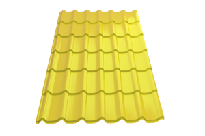 Профиль металлический типа "Монтеррей"-15 RAL 1018 (Стандарт)*1190* 