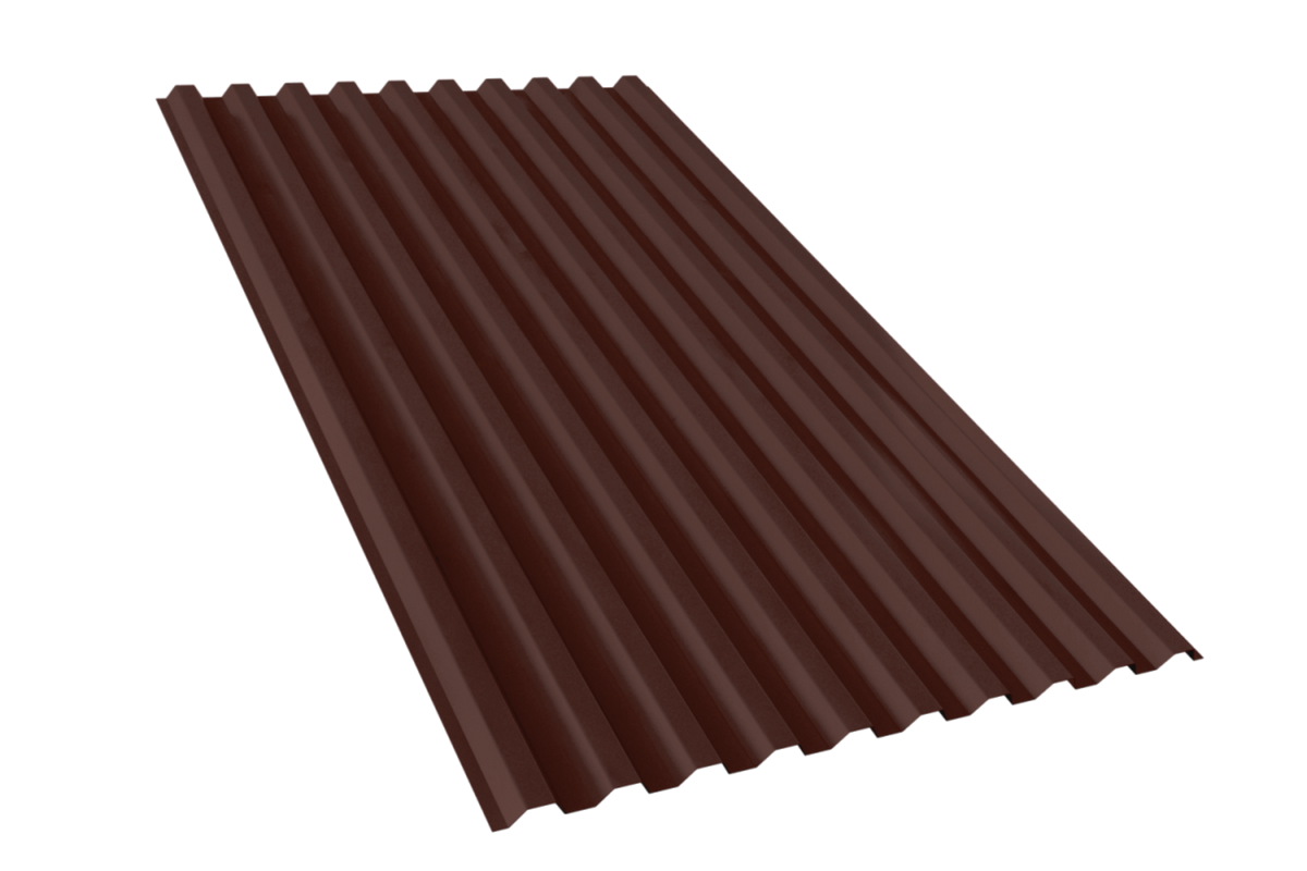 Профнастил RAL 8017 С 21 Sokrof Базальт 0,5+*1000*