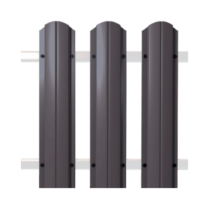 Штакетник круглый SOKROF Базальт 0,5+ 7024*107*