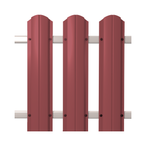 Штакетник круглый SOKROF 0,5 3005 Textur*107*