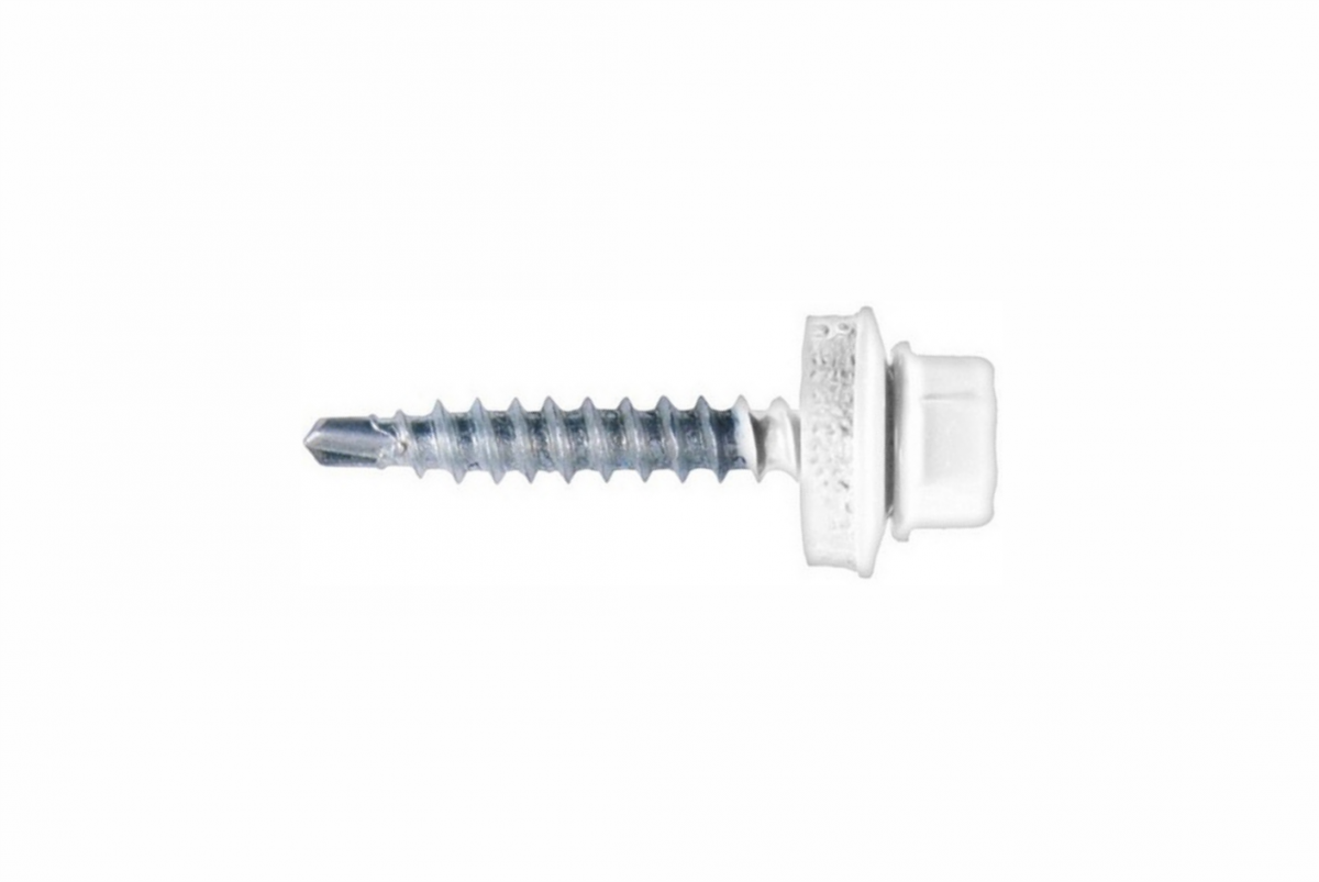 Саморез кров. 4,8х35 RAL 9003 (упаковка 250 шт)