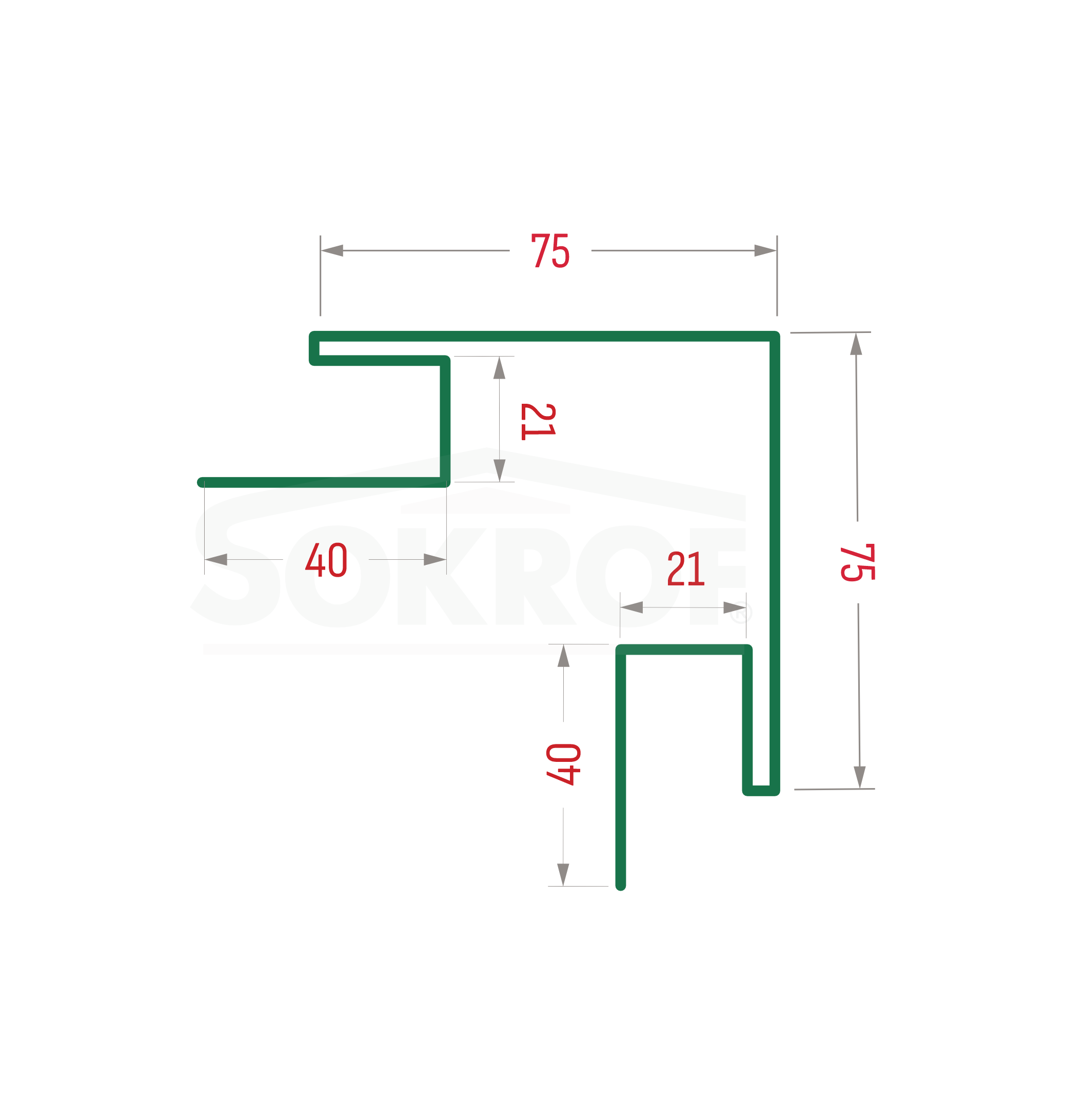 Планка угла внешнего сложная (блок-хаус) PRINT Свет дерево ОРЕХ 3D 0,5 30*30*30*75*75*30*30*30*3000