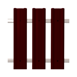 Штакетник М-Профиль широкий прямой SOKROF (Стандарт) 8017*104*