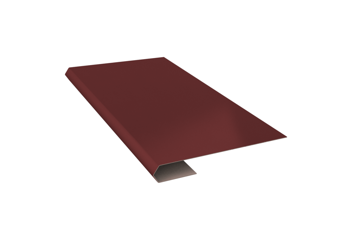 Планка завершающая простая RAL 8017 Стандарт 65*13*3000