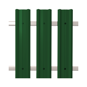 Штакетник М-Профиль широкий прямой  0,5 6002*104*