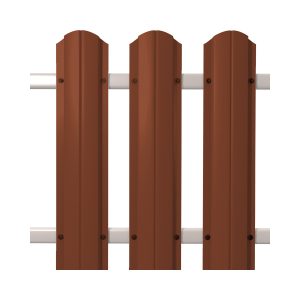 Штакетник круглый 0,5 8004*107*