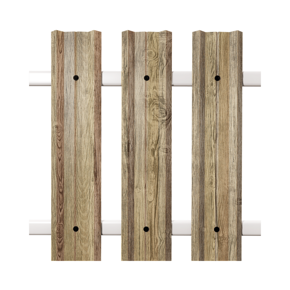 Штакетник М-Профиль широкий прямой SOKROF принт Темная вишня 3D*104*