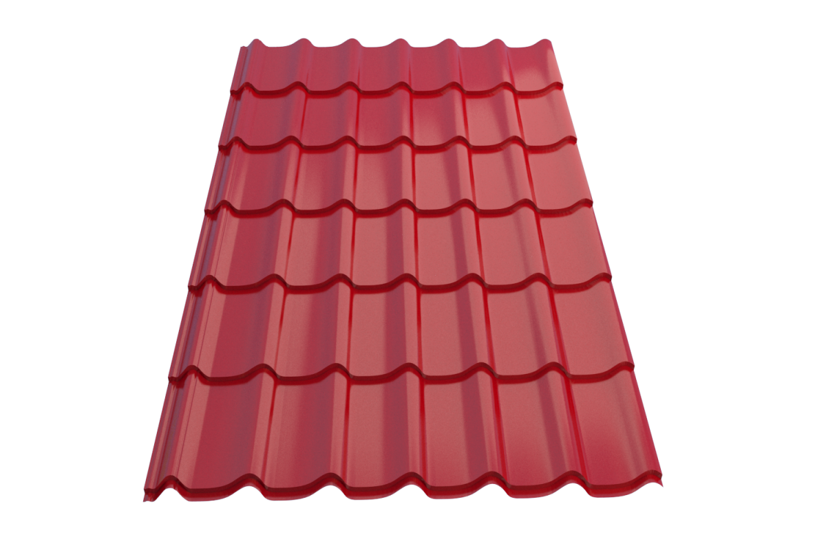 Профиль металлический типа "Монтеррей"-15 RAL 3005 0,5*1190*