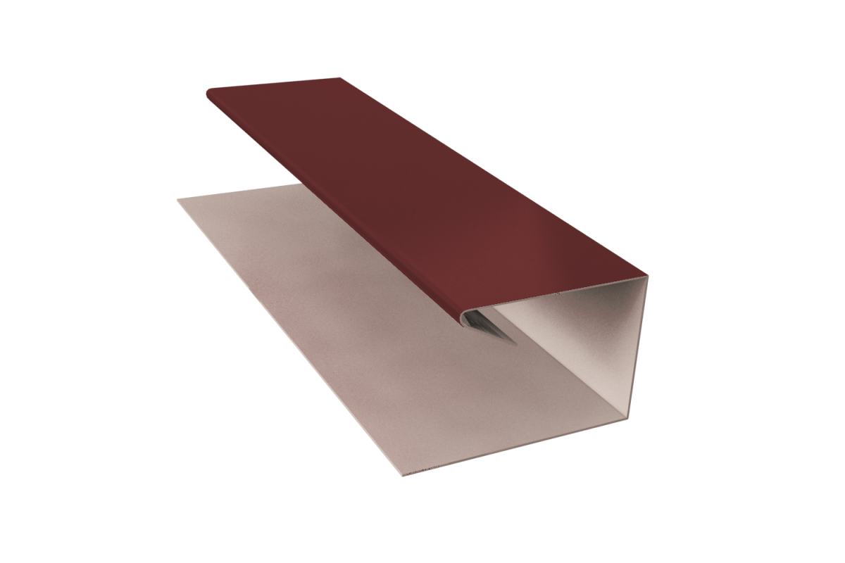 Планка завершающая П-образная RAL 8017 Стандарт 45*20*30*13*3000