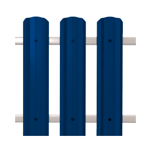 Штакетник М-Профиль широкий фигурный  0,5 5005*104*