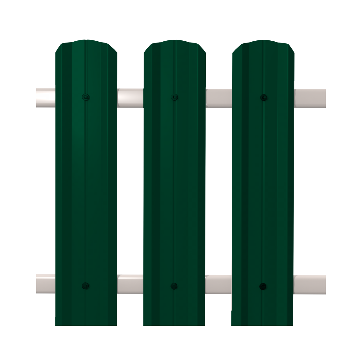 Штакетник М-Профиль широкий фигурный SOKROF (Стандарт) 6005*104*