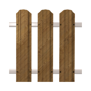 Евроштакетник SOKROF принт светлое дерево, ОРЕХ 3D*103*