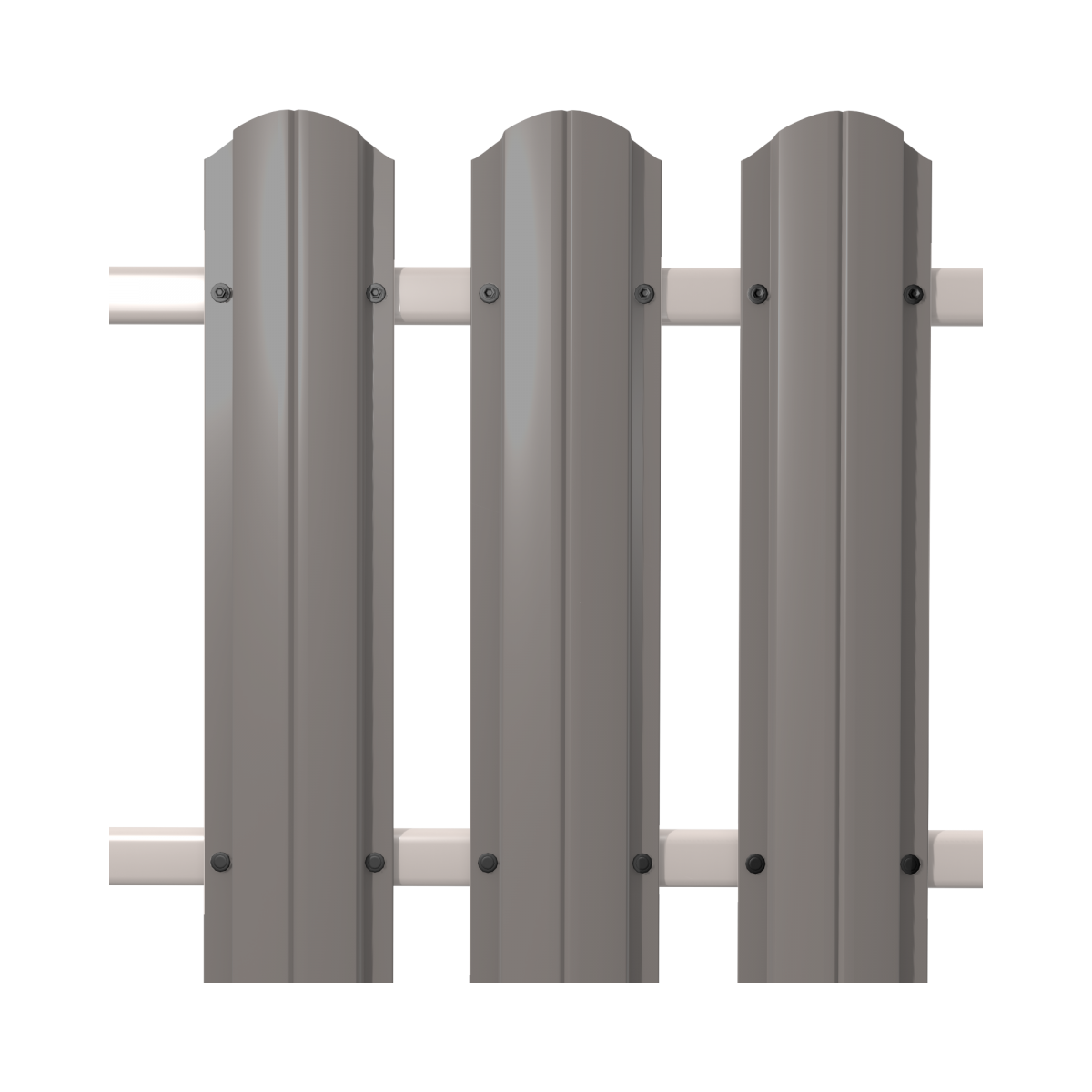 Штакетник круглый SOKROF (Стандарт) 9006*107*