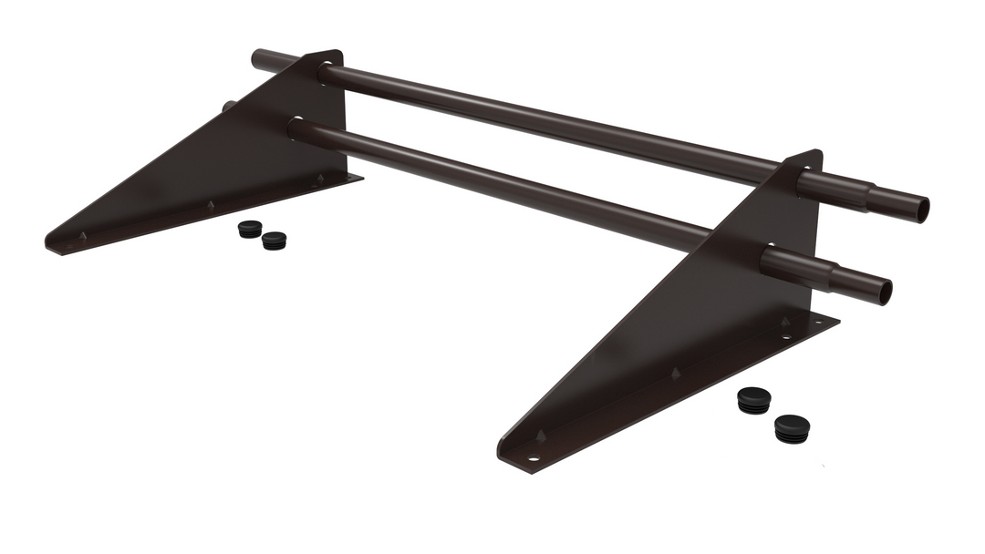 Снегозадержатель трубчатый 3 м 4 опоры RAL 8017