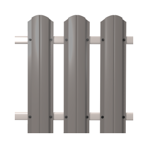 Штакетник круглый SOKROF (Стандарт) 9006*107*