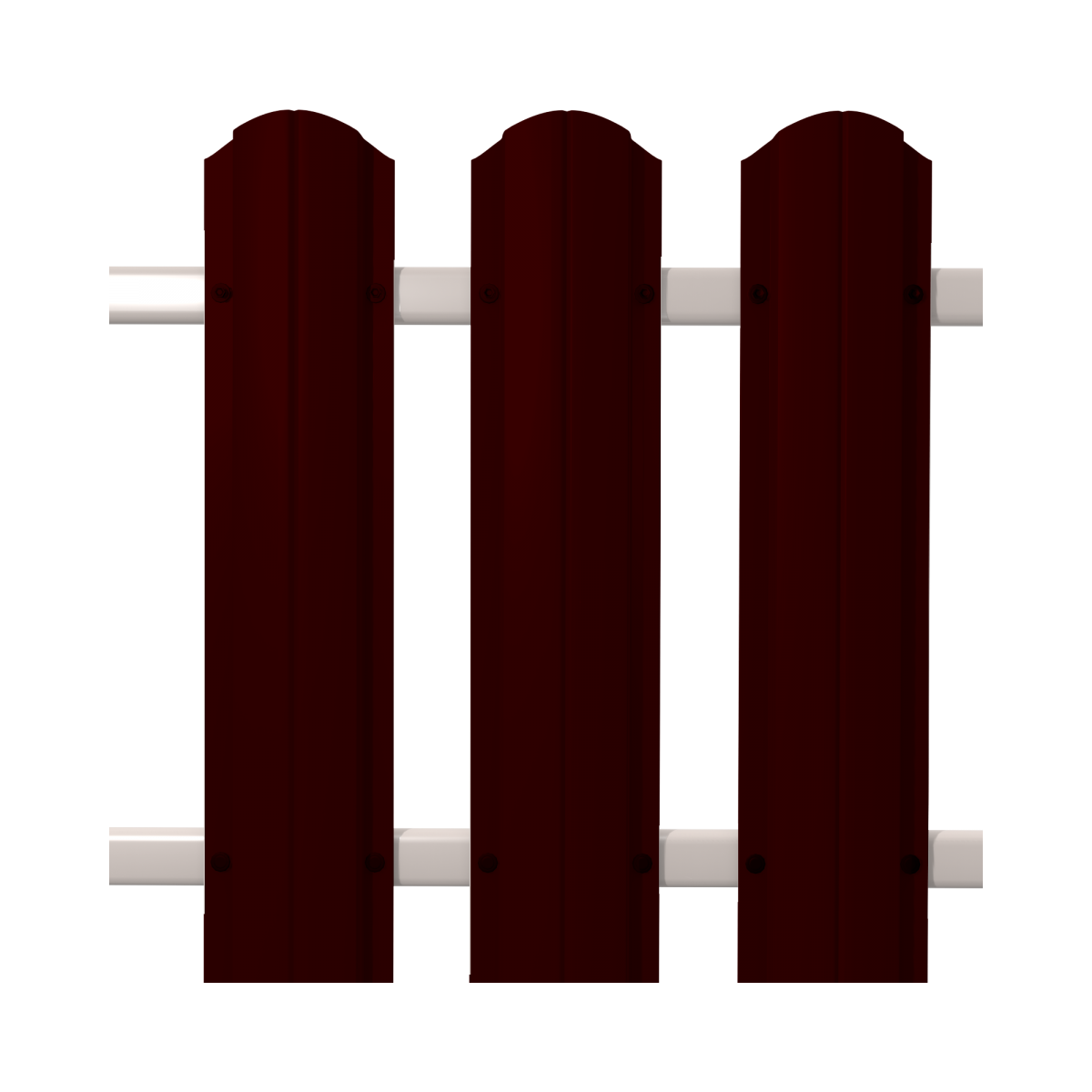 Штакетник круглый SOKROF (Стандарт) 8017*107* двухстороний