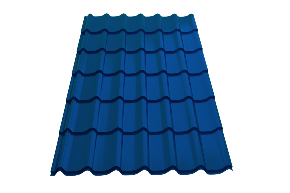 Профиль металлический типа "Монтеррей"-15 RAL 5005 Sokrof 0,5*1190* 