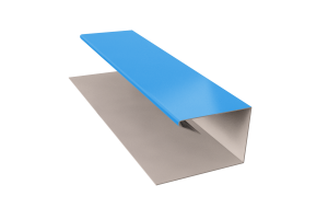 Планка завершающая П-образная RAL 5005 Стандарт 45*20*30*13*3000