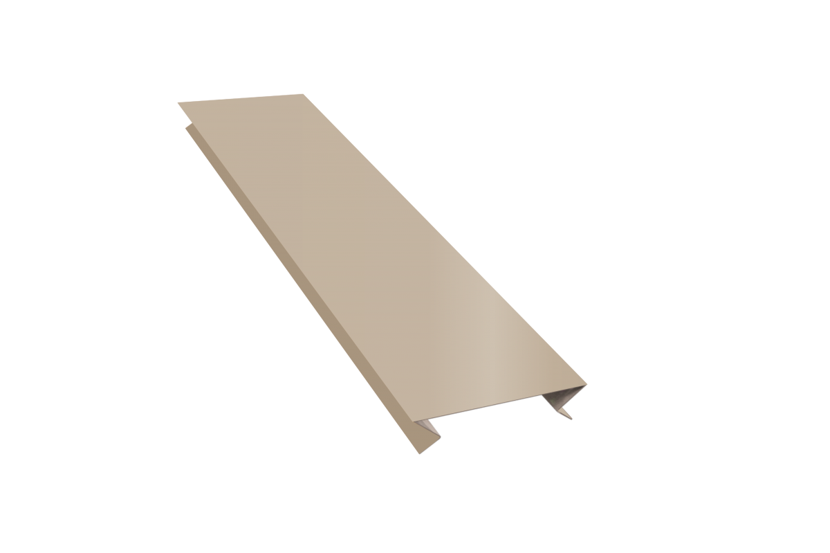 Планка угла внутреннего составная верхняя (эко-брус, софит) RAL 1014 Стандарт 15*20*20*80*20*20*15*3000