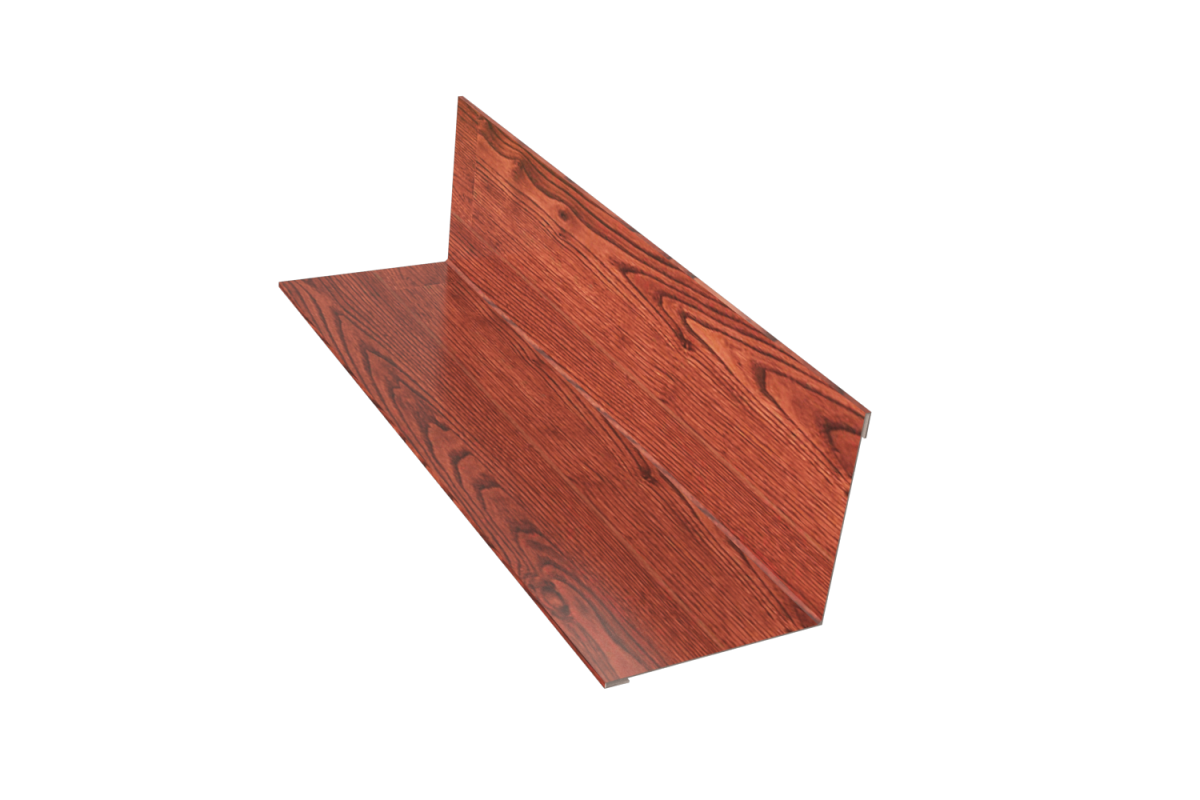 Планка угла внутренего простая (эко-брус, софит) PRINT Античный Дуб 3D 0,5 40*40*3000