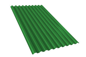 Профнастил RAL 6002 С 21 Sokrof 0,45*1000*