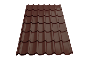 Профиль металлический типа "Монтеррей"-21 RAL 8017 Sokrof Базальт 0,5+*1190* 