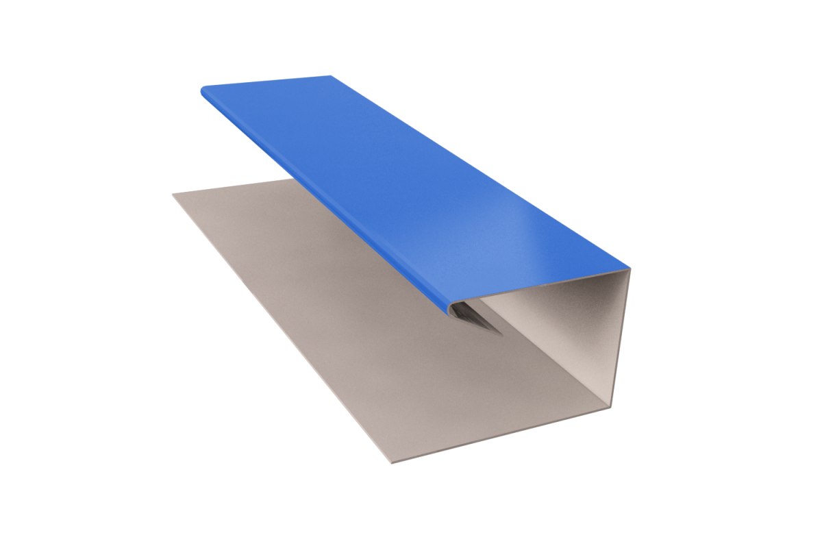 Планка завершающая П-образная RAL 5002 Стандарт 45*20*30*13*3000