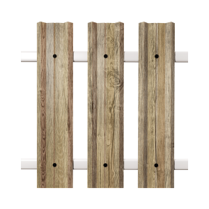 Штакетник М-Профиль широкий прямой SOKROF принт Темная вишня 3D*104*