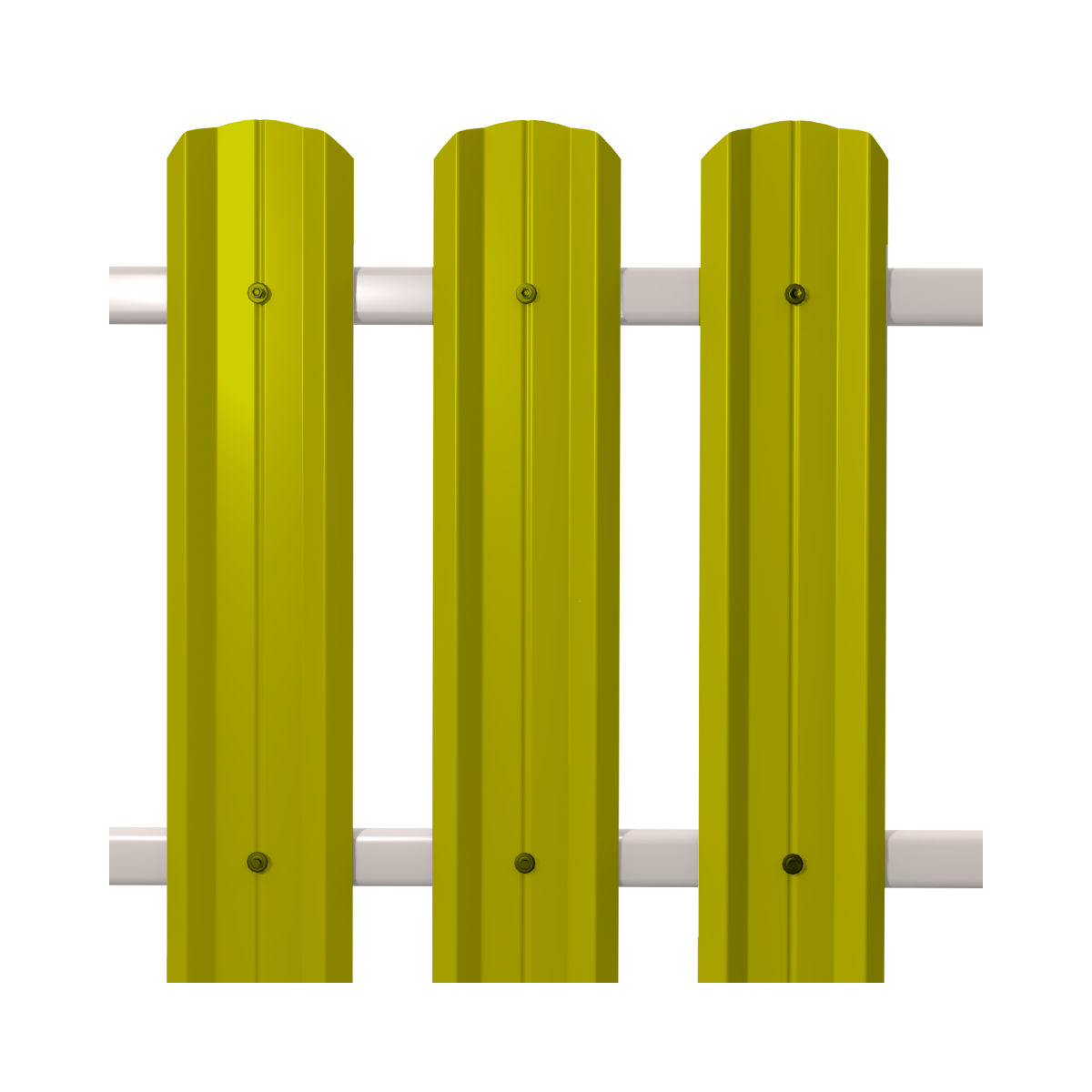 Штакетник М-Профиль широкий фигурный SOKROF (Стандарт) 1018*104*