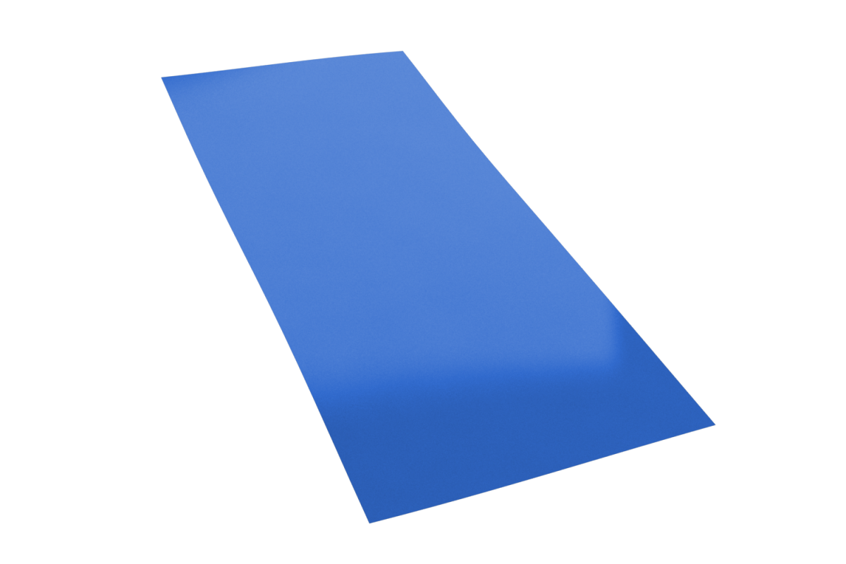 Лист RAL 5002 в пленке 0,5*1250* 