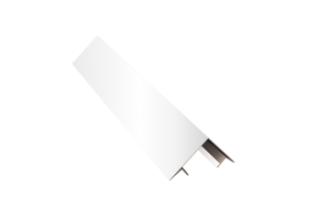 Планка угла внешнего составная верхняя (эко-брус, софит) RAL 9003 Стандарт 15*25*20*80*20*25*15*3000