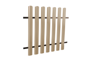 Штакетник Кантри фигурный  0,5 1014*121*