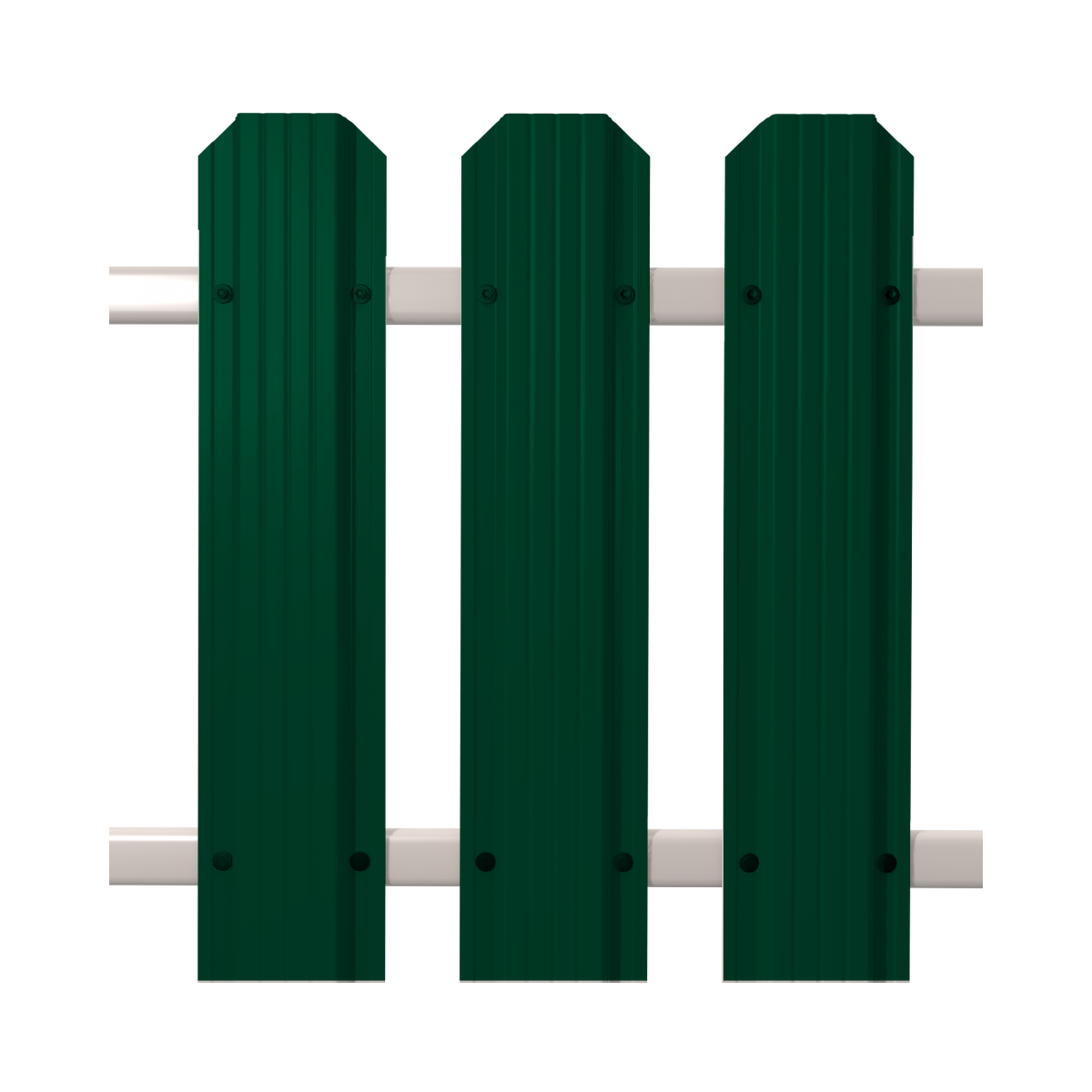 Штакетник Кантри фигурный SOKROF (Стандарт) 6005*121* двухсторонний