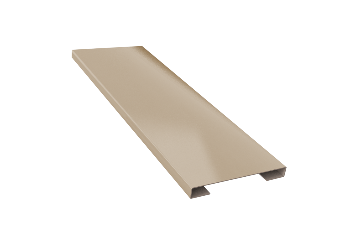 Планка стыковочная простая (эко-брус, софит) RAL 1014 Стандарт 60*3000