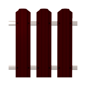 Евроштакетник SOKROF 0,45 Premium 8017*118*