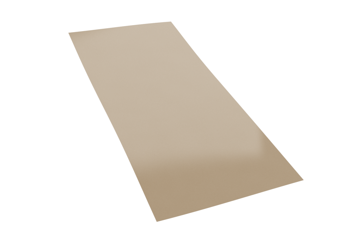 Лист RAL 1014 в пленке (Эконом)*1250*