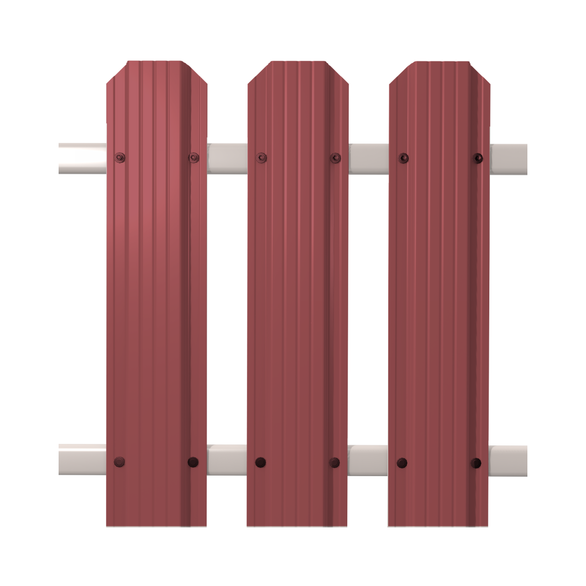 Штакетник Кантри фигурный SOKROF 0,5 3005 Textur*121*