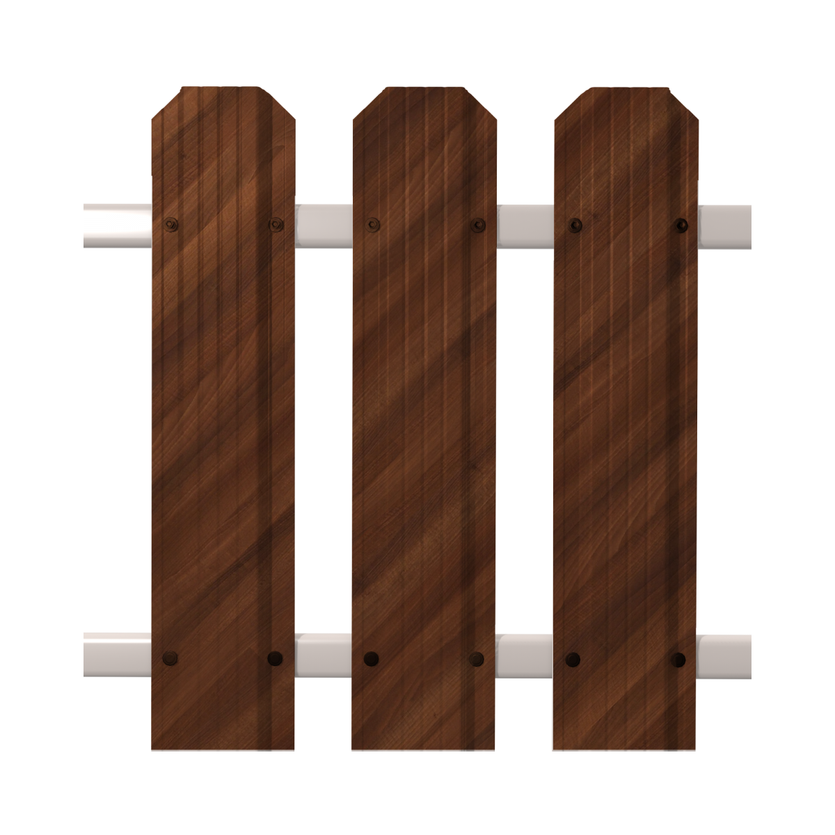 Штакетник Кантри фигурный SOKROF принт Светлое дерево, ДУБ 3D*121*