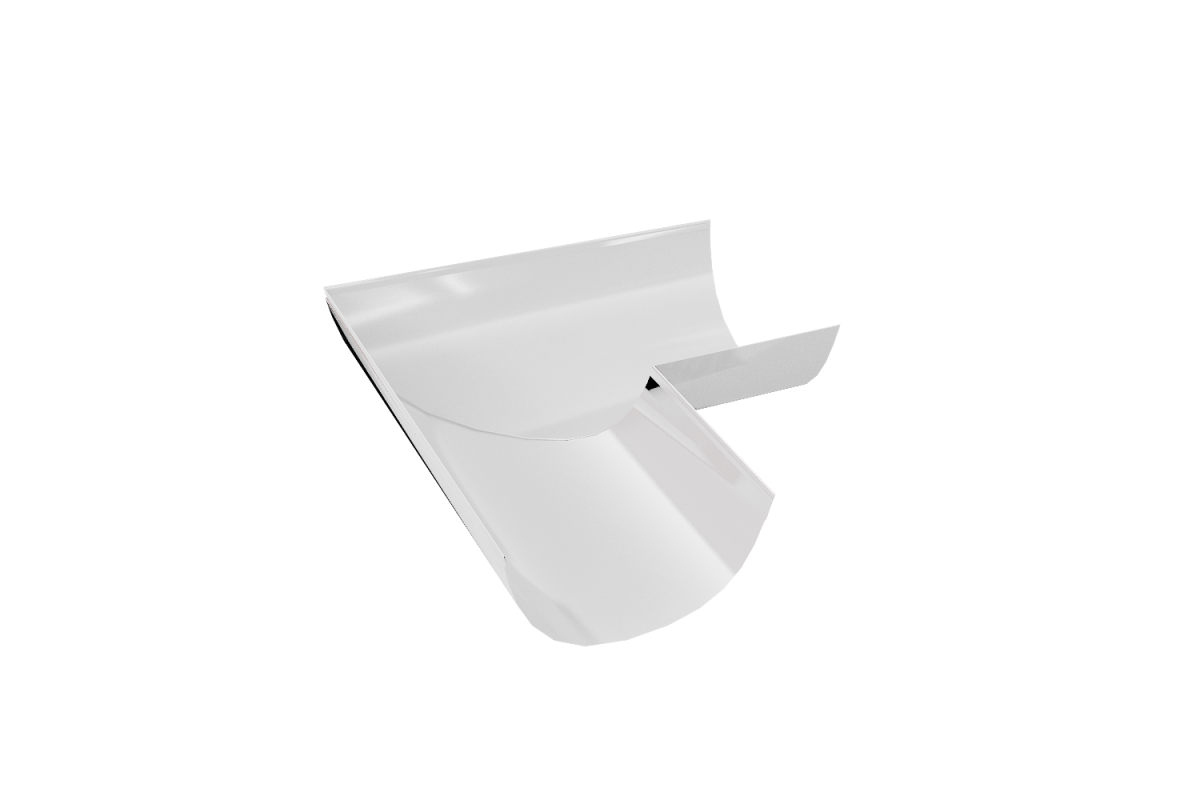 Желоб угловой 90" 220 ф125мм RAL 9003 SOKROF