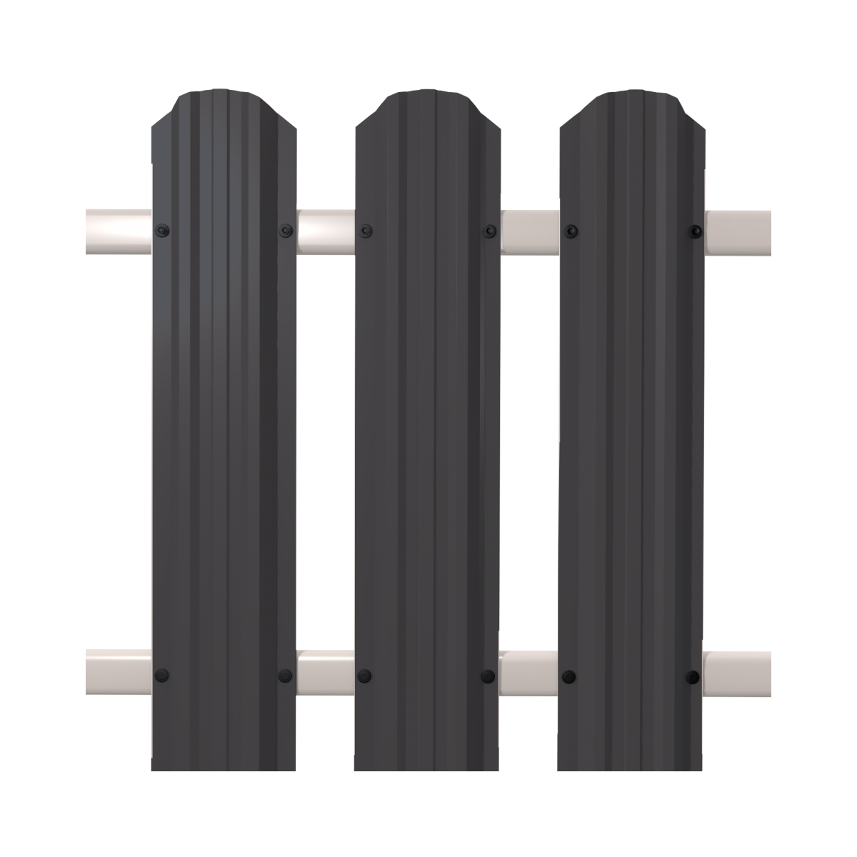 Евроштакетник SOKROF (Стандарт) 7024 двухсторонний*103*