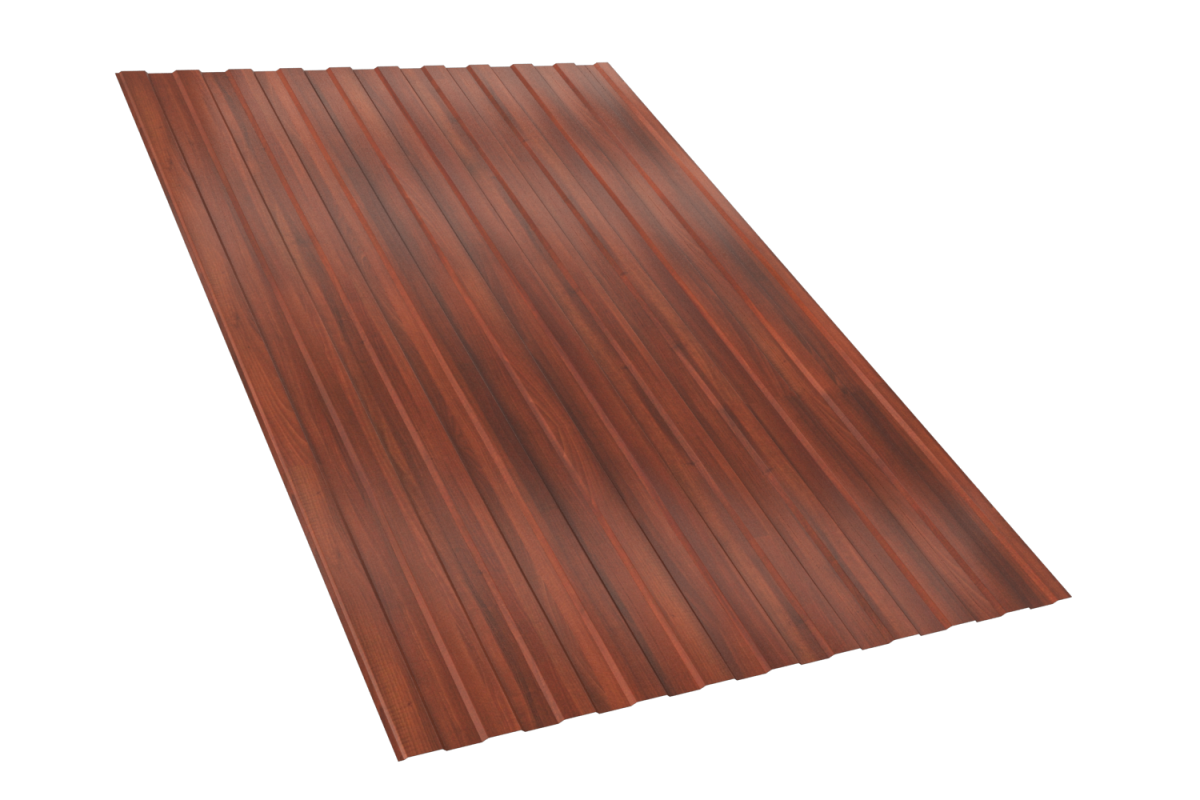 Профнастил PRINT Светлое дерево, Дуб 3D С 8 двухсторонний*1150*