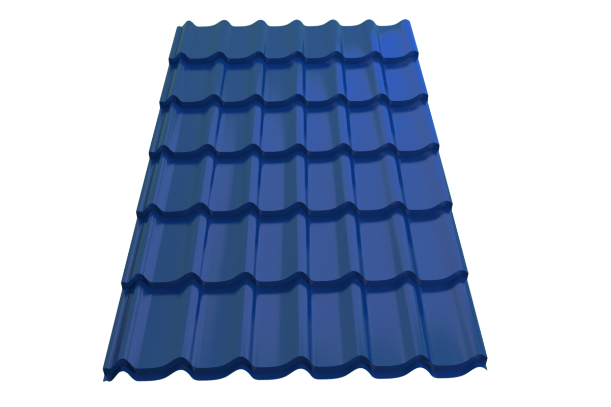 Профиль металлический типа "Монтеррей"-21 RAL 5005 Sokrof 0,5*1190* 