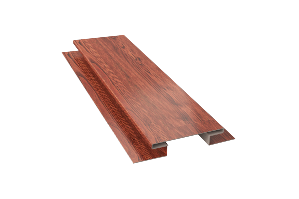 Планка стыковочная сложная (блок-хаус) PRINT Античный Дуб 3D 0,5 30*30*30*75*30*30*30*3000