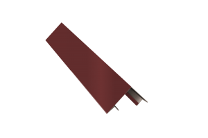 Планка угла внешнего составная верхняя (эко-брус, софит) RAL 8017 Стандарт 15*25*20*80*20*25*15*3000
