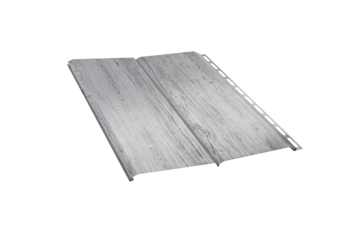 Сайдинг металлический Эко-Брус PRINT Светлая береза 3D