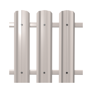 Штакетник М-Профиль широкий фигурный  0,5 9003*104*