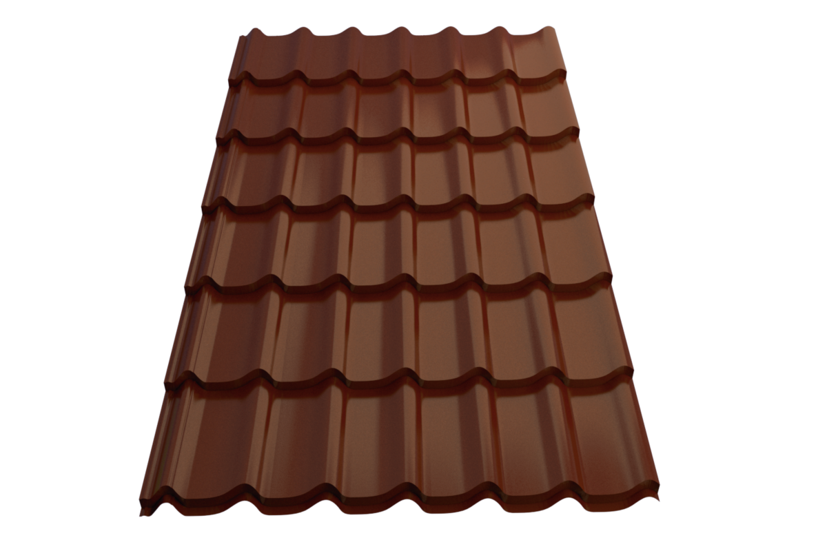 Профиль металлический типа "Монтеррей"-21 RAL 8017 Sokrof 0,5*1190*