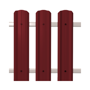 Штакетник М-Профиль широкий фигурный  0,5 3011*104*